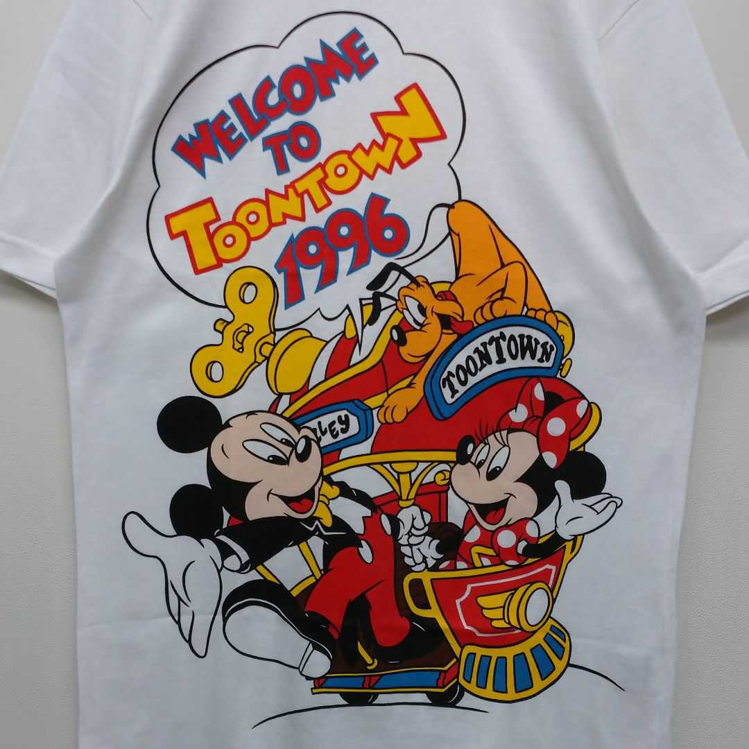 VINTAGE ミッキー ミニー プルート ディズニー Tシャツ L 新品未使用