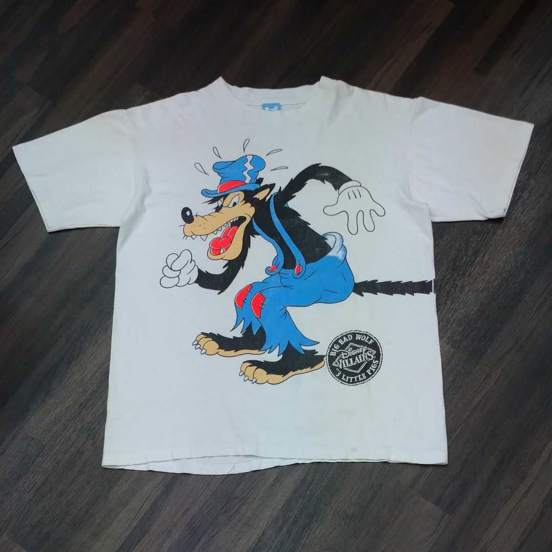 90s L 3匹の子豚 vintage Tシャツ Disney ディズニー - Tシャツ