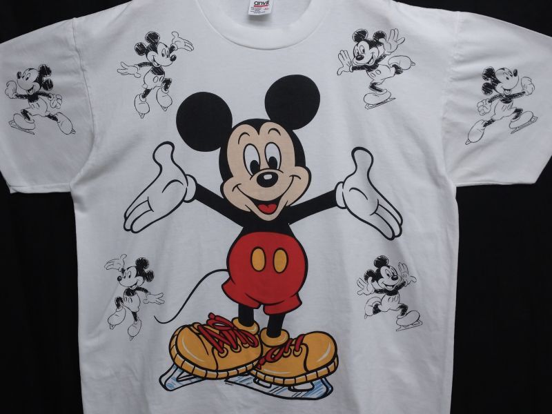 VINTAGE ミッキーマウス ディズニー anvil USA製 Tシャツ XL