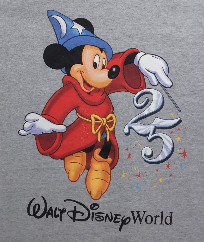 VINTAGE ミッキーマウス ディズニーワールド 25周年 USA製 Tシャツ XL
