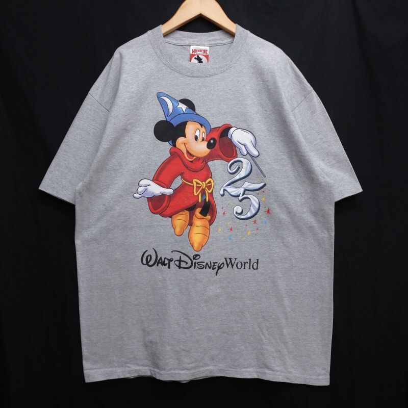 ミッキーマウス ディズニーワールド 25周年 USA製 Tシャツ XL