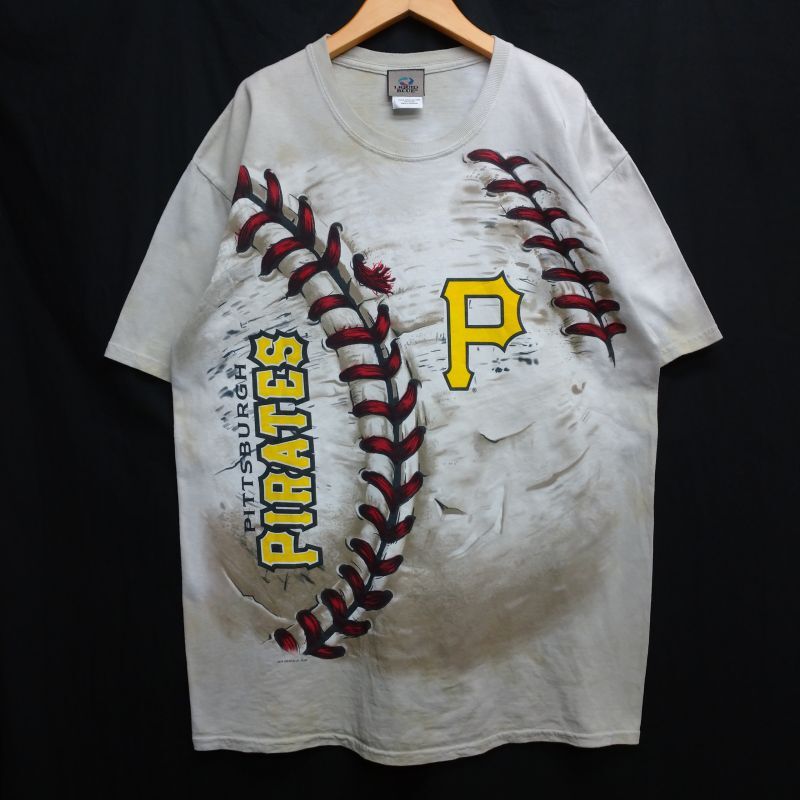 Pittsburgh Pirates ピッツバーグ・パイレーツ MLB LIQUID BLUE Tシャツ L