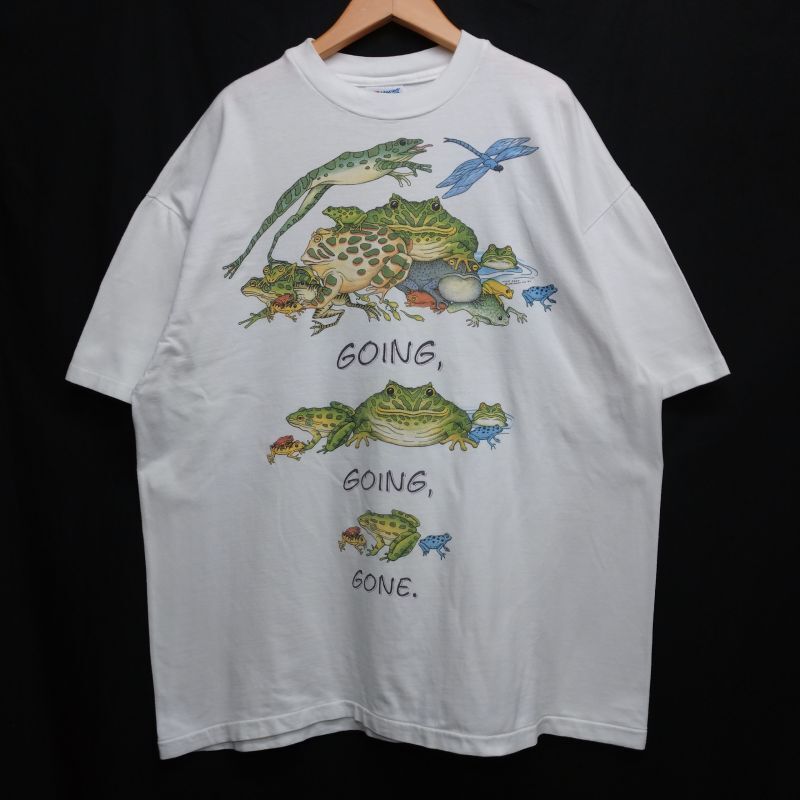 VINTAGE 蛙 カエル LIFEFORMS Tシャツ XL